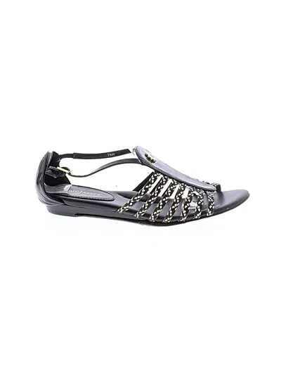 Pre-owned Eric Javits Sandals In Black