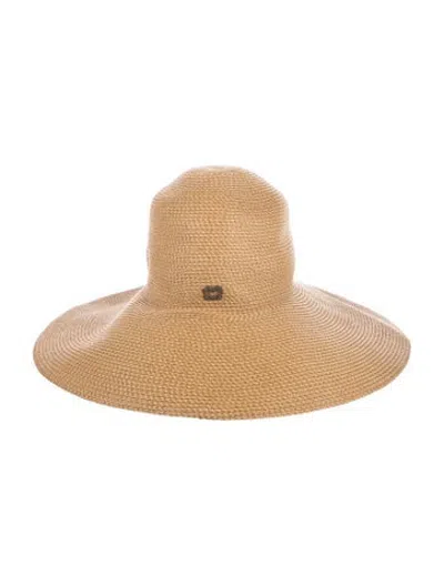 Pre-owned Eric Javits Straw Sun Hat In Neutrals