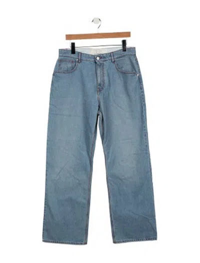 Pre-owned Erl Straight-leg Jeans In Blue