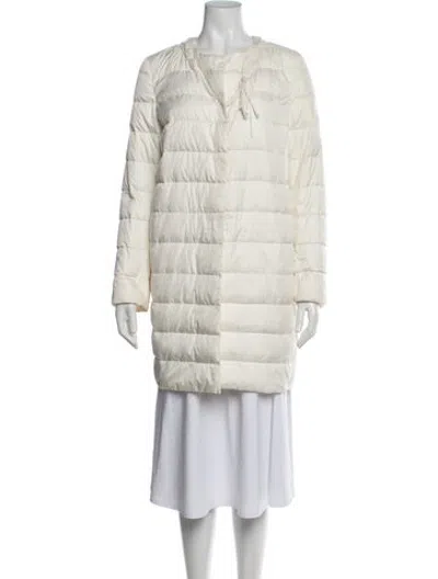 Pre-owned Ermanno Scervino Down Jacket In Neutrals