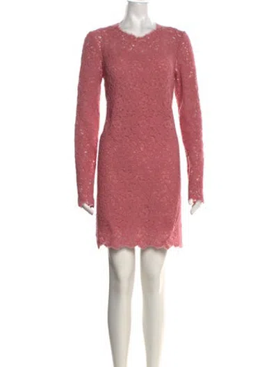 Pre-owned Ermanno Scervino Lace Mini Dress W/ Tags In Pink