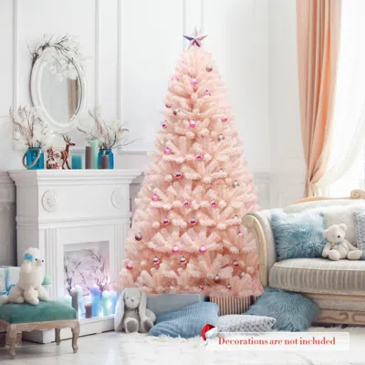 Eruule 6 Feet Artificial Christmas Tree Hinged Full Fir Tree