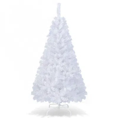 Eruule 6 Feet White Christmas Tree With Solid Metal Legs