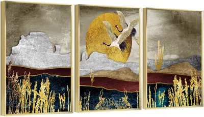 Eruule Framed Canvas Wall Artoil Paintings Impressionism Aesthetic Prints Canvas Paintings For Living Room 