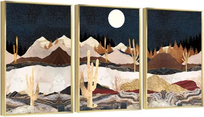 Eruule Framed Canvas Wall Artoil Paintings Impressionism Aesthetic Prints Canvas Paintings For Living Room 
