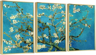 Eruule Framed Canvas Wall Artoil Paintings Impressionism Aesthetic Prints Canvas Paintings For Living Room 