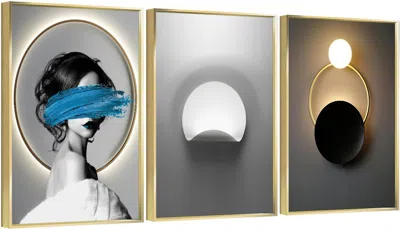 Eruule Framed Canvas Wall Artoil Paintings Impressionism Aesthetic Prints Canvas Paintings For Living Room 