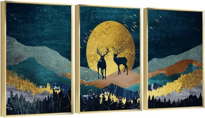 Eruule Framed Canvas Wall Artoil Paintings Impressionism Aesthetic Prints Canvas Paintings For Living Room 