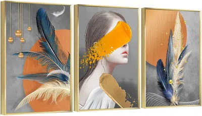 Eruule Framed Canvas Wall Artoil Paintings Impressionism Aesthetic Prints Canvas Paintings For Living Room 