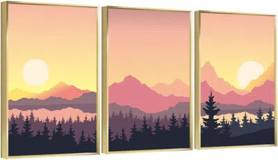 Eruule Framed Canvas Wall Artoil Paintings Impressionism Aesthetic Prints Canvas Paintings For Living Room 