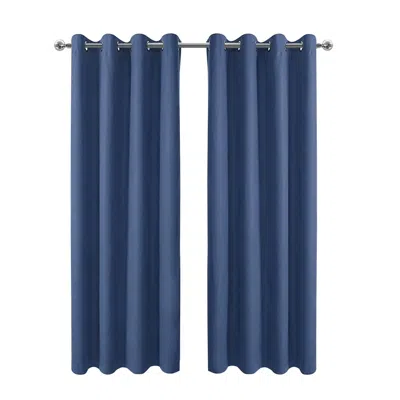 Eruule Indoor Blackout Curtain, 1panel -navy Blue, 52x108inch