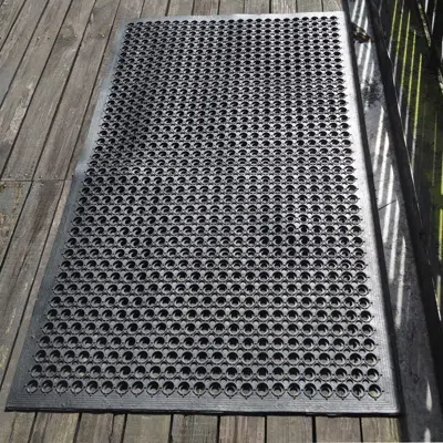 Eruule Outdoor Rubber Floor Mats Anti Slip Restaurant Commercial Kitchen Mat Rubber Drainage Mat 60 X 35 He