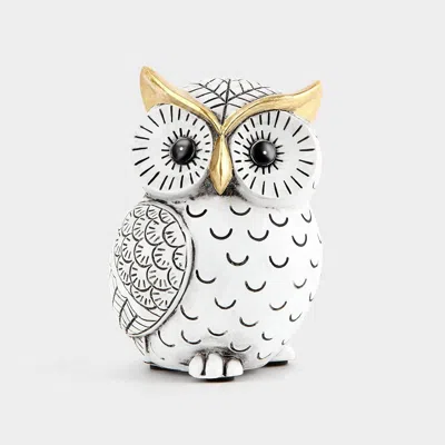 Eruule Owl Statue For Home Decor Accents,owl Decor For Bookshelf Bedroom Living Room Office Table Desk Mant
