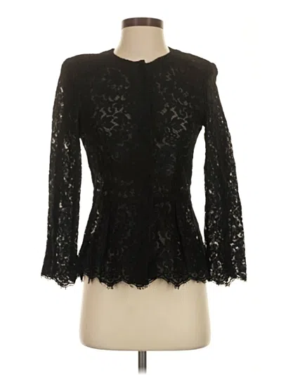 Pre-owned Escada 3/4 Sleeve Blouse In Black