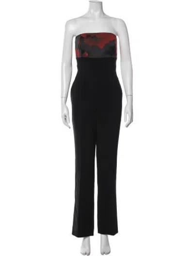 Pre-owned Escada Acetate Floral Print Jumpsuit In Blue