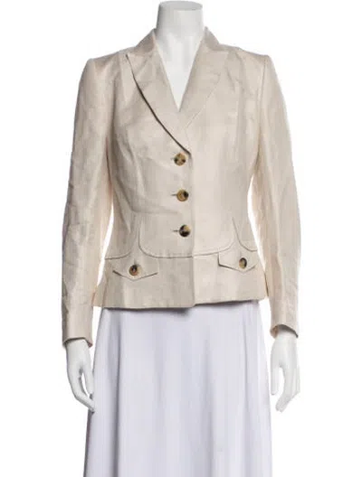 Pre-owned Escada Blazer In Neutrals