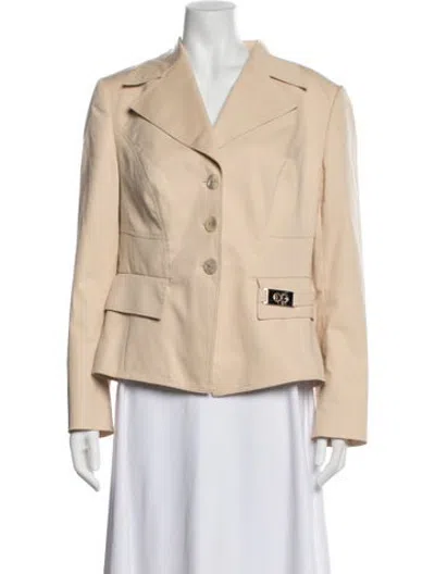 Pre-owned Escada Blazer In Neutrals