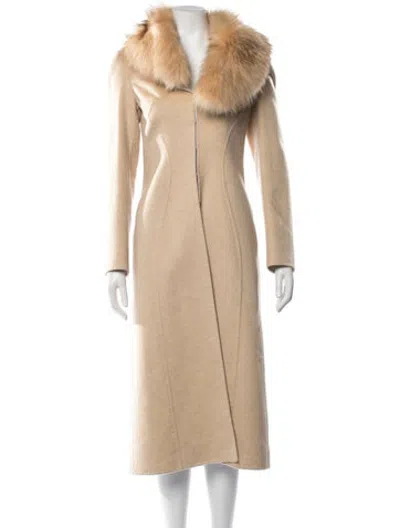 Pre-owned Escada Cashmere Coat In Neutrals