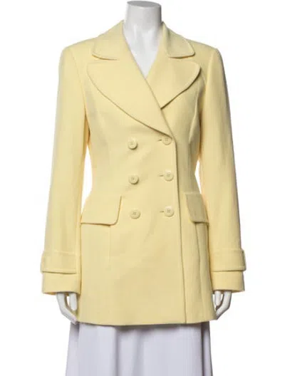 Pre-owned Escada Coat In Yellow