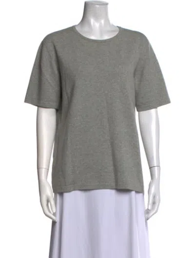 Pre-owned Escada Crew Neck Short Sleeve T-shirt In Grey