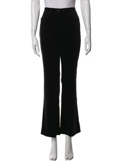 Pre-owned Escada Flared Pants In Black