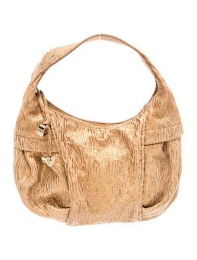 Pre-owned Escada Hobo In Neutrals