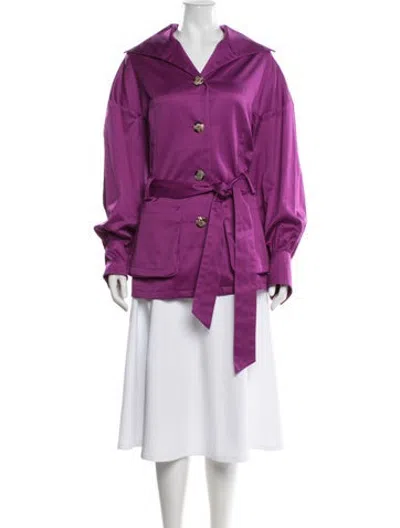 Pre-owned Escada Jacket In Purple