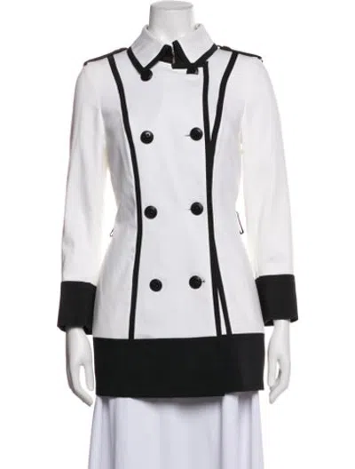 Pre-owned Escada Jacket In White