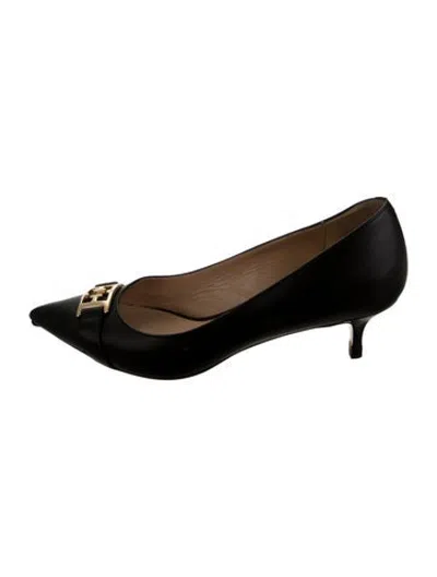 Pre-owned Escada Leather Pumps In Black