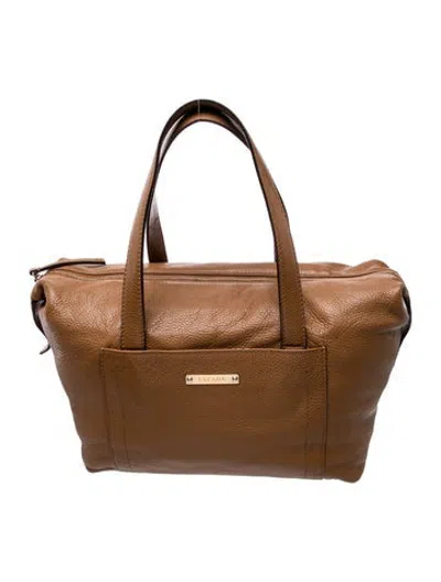 Pre-owned Escada Leather Tote In Brown