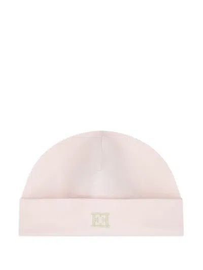 Escada Babies' Logo-embroidered Beanie Hat In Pink