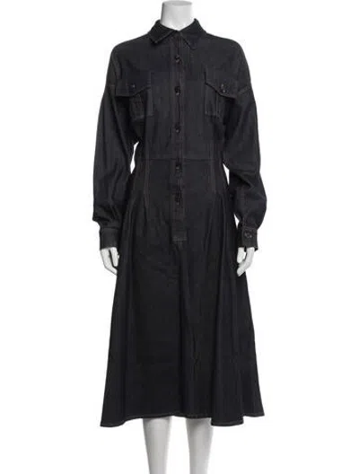 Pre-owned Escada Long Dress In Blue