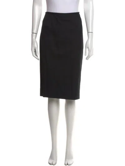 Pre-owned Escada Midi Length Skirt In Black