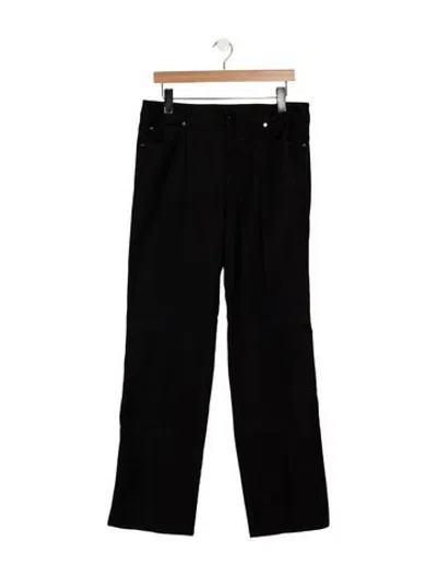 Pre-owned Escada Mid-rise Straight Leg Jeans In Black