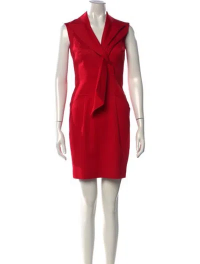 Pre-owned Escada Mini Dress In Red
