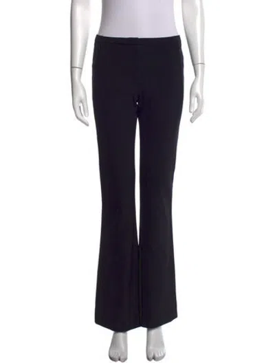 Pre-owned Escada Nylon Flared Pants In Black