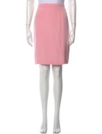 Pre-owned Escada Silk Mini Skirt In Pink