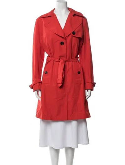 Pre-owned Escada Sport Trench Coat In Red