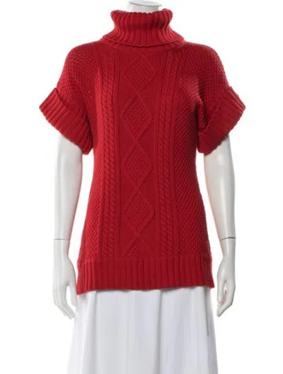 Pre-owned Escada Sport Turtleneck Sweater In Red