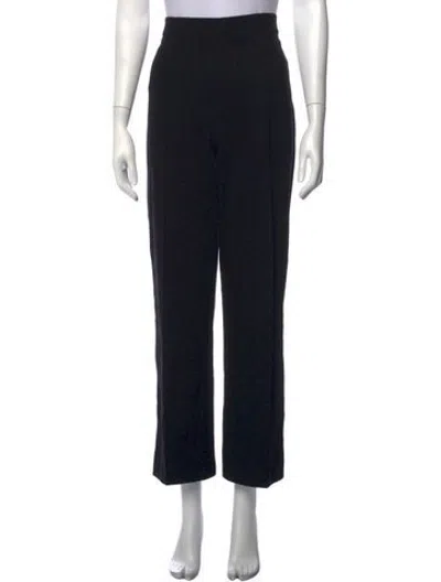 Pre-owned Escada Straight Leg Pants In Black
