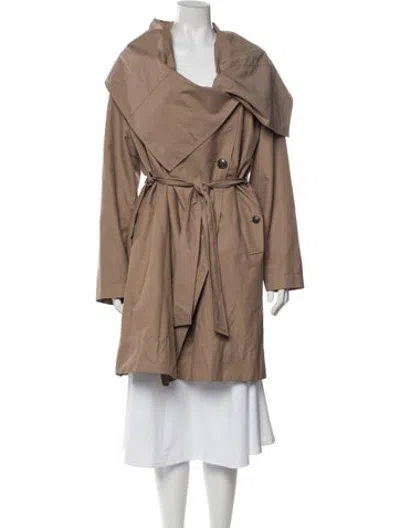 Pre-owned Escada Trench Coat In Neutrals
