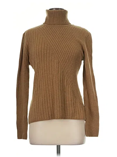 Pre-owned Escada Turtleneck Sweater In Brown