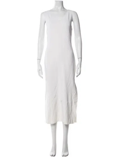 Pre-owned Escada Vintage Midi Length Dress In Neutrals
