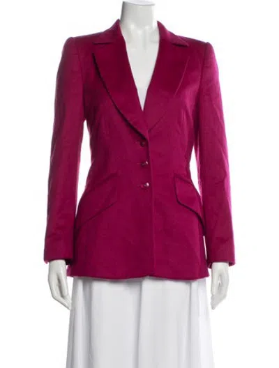 Pre-owned Escada Virgin Wool Blazer In Red