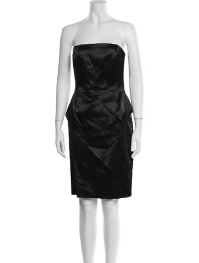 Pre-owned Escada Virgin Wool Mini Dress In Blue