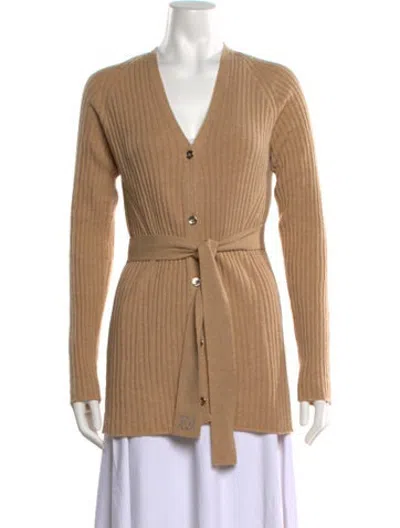 Pre-owned Escada V-neck Sweater In Neutrals