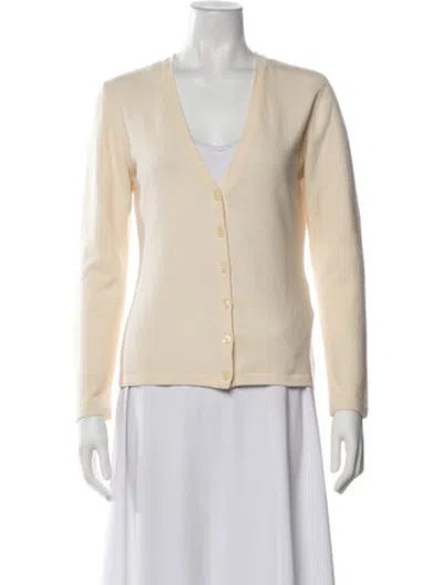 Pre-owned Escada V-neck Sweater In Yellow