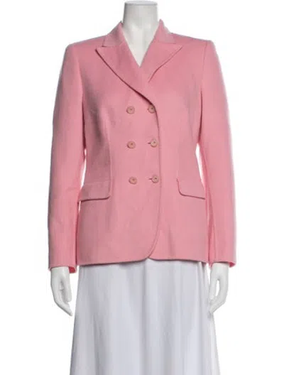 Pre-owned Escada Wool Blazer In Pink