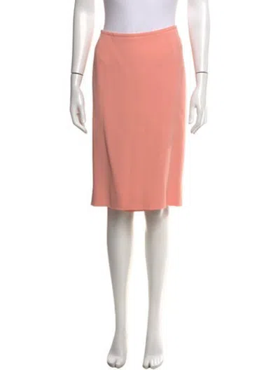 Pre-owned Escada Wool Midi Length Skirt In Pink