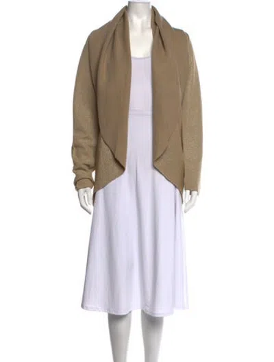 Pre-owned Escada Wool Open Front Sweater In Neutrals